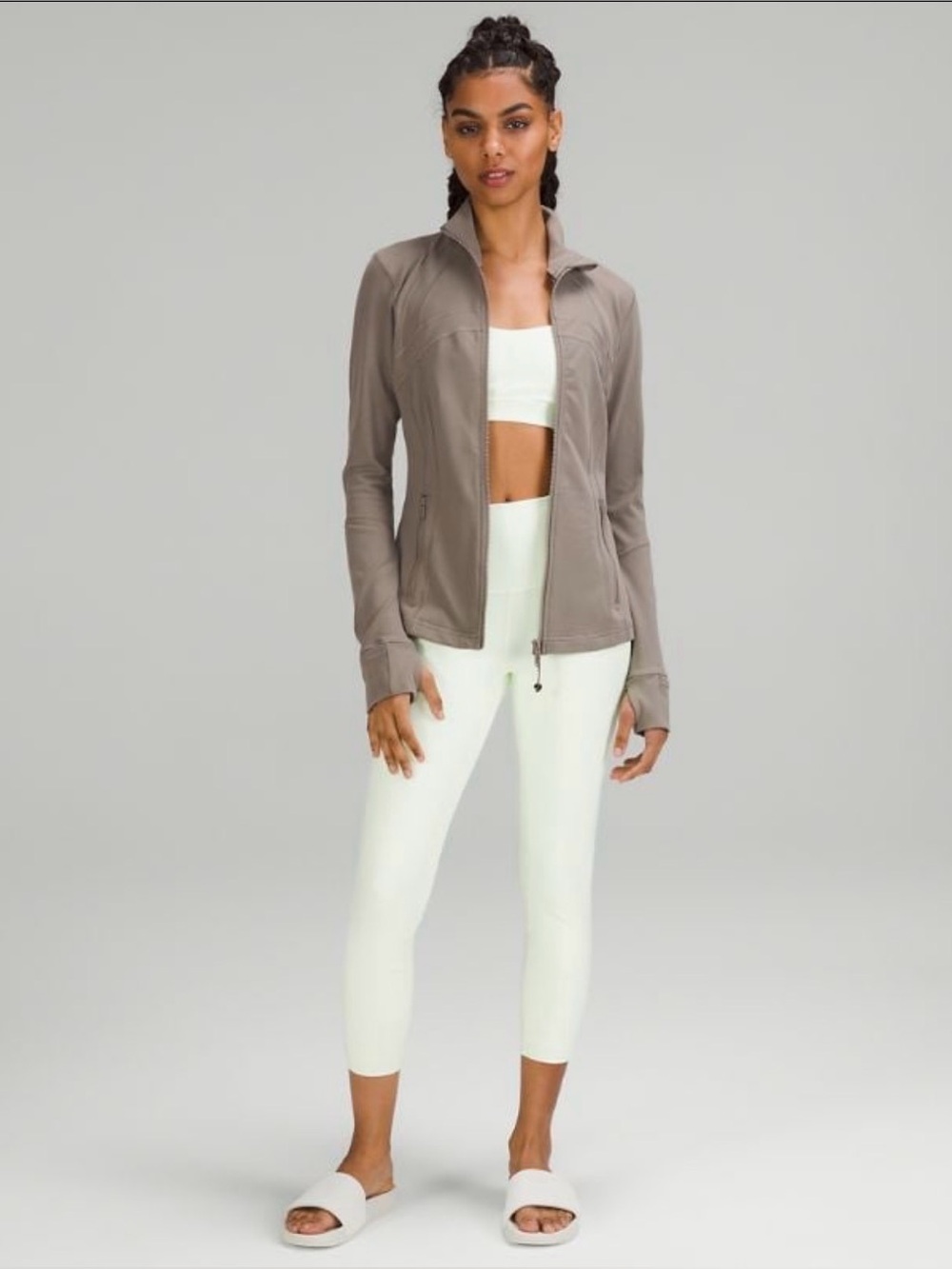 Lululemon Define Jacket Nulu Carbon Dust CBND Size 4 NWOT